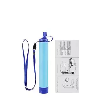 396 галлонов наружный персональный фильтр для воды сверхлегкий 0,01 микрон 4-ступенчатая система фильтрации портативный очиститель воды соломинка для выживания 1PCS
