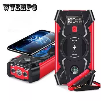 39800 мАч Автомобильный стартер Power Bank Портативный автомобильный аккумулятор Зарядное устройство 12 В Пусковое устройство Автоматическое аварийное пусковое освещение EU