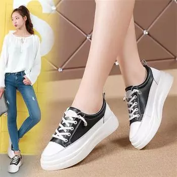 39-40 Number 35 Sports Sports Boots Vulcanize Vintage Women s Shoes Women s Sneakers White Lux Tenisky Sapatenos Runner 35