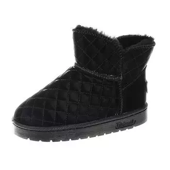 39---44 большой размер зимние ботинки женские 2024 зимние новые бархатные утолщенные водонепроницаемые нескользящие теплые хлопковые ботинки 39 серый