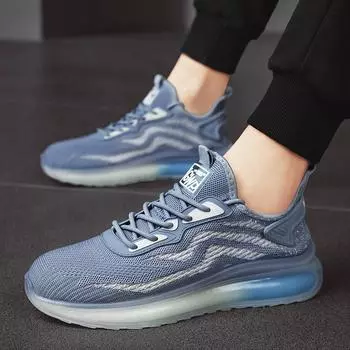 39-44 Men s Shoes Breathable Mesh Casual Shoes Sports Shoes 39 синий