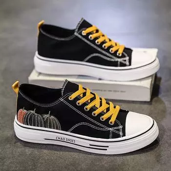 39-44 мужская обувь летняя низкая дышащая модная парусиновая обувь спортивная и для отдыха трендовая обувь для доски 39