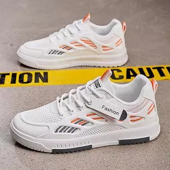 39-44 мужские туфли летние новые сетчатые дышащие повседневные модные корейские версии спортивные молодежные кроссовки 39