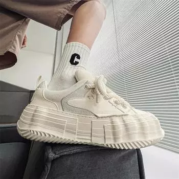 39-44 Низкие Четыре Сезона Новые Мужские Повседневные Трендовые Кроссовки Платформа Подошва Модные Трендовые Кроссовки Для Подростков 39