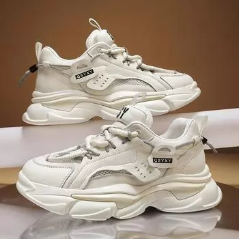 39-44 осень новые сетчатые дышащие туфли Daddy корейский выпуск модный тренд молодежная спортивная мужская обувь 39
