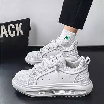 39-44 Trend Outdoor Student Men White Sneakers Shoes for Men Luxus Designer Tnis Masculino Running Casual Boy Tennis Platform 39 чёрный