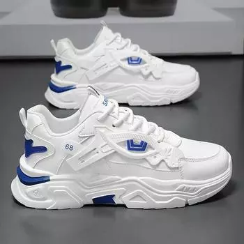 39-44 Уличные студенческие повседневные кроссовки для мужчин Обувь Luxus Designer Tnis Masculino Платформа Бег Теннисные туфли Мальчик Нескользящие 39 белый