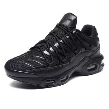 39-46 Мужская обувь больших размеров, нескользящая и износостойкая, модная спортивная и досуговая обувь, кроссовки для бега, обувь для пап 39 чёрный