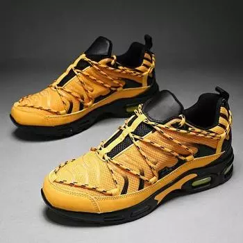 39-46 Мужские сетчатые дышащие резиновые кроссовки на воздушной подушке Дышащая уличная обувь 39 красный