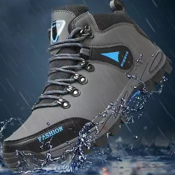 39-47 Мужская уличная обувь Походная обувь Нескользящая износостойкая походная обувь 39 чёрный