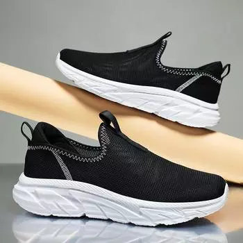 39-49 Мужская повседневная обувь с сеткой большого размера, летняя мужская обувь 39 темно-серого