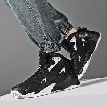 39-50 Большие размеры, осенне-зимние мужские спортивные баскетбольные кроссовки из суперволокна, износостойкие, с высокой резиновой подошвой, противоскользящие мужские спортивные баскетбольные кроссовки 39 белый