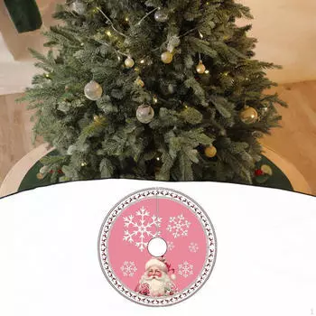 39-дюймовая рождественская елка юбка украшение круглый деревенский ковер многоразовый праздничный коврик для Style C