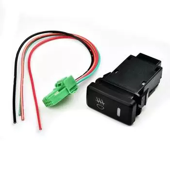 39 мм переключатель противотуманных фар автомобиля OEM двойной кнопочный выключатель светодиодная панель для Toyota Auto Lamps переключатель 1,54 X 0,83 CHINA