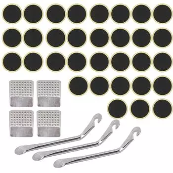 39 шт. Набор для ремонта велосипедной камеры, инструмент для ремонта проколов, шиномонтажный рычаг, заплатка для шин, металлический рашпиль