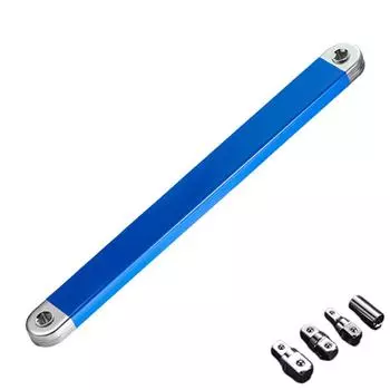 39cm Ratchet Extension Wrench with 4 Adapters Compact Offset Extension Wrench Multitool Dual-purpose Wrench Automotive Tool CHINA