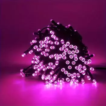 39Ft Sparkling Pink Fairy Lights - 100 Shimmering Leds, 8 Enchanting Modes - Perfect For Christmas, Weddings, Valentines Day 5M20LED