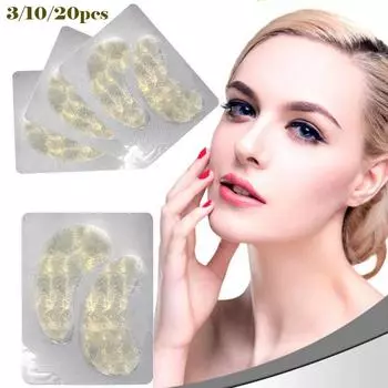 3/10/20 шт., увлажняющая антивозрастная Золотая коллагеновая маска для глаз, патчи для глаз, против отечности, уход за темными кругами под глазами 3pcs