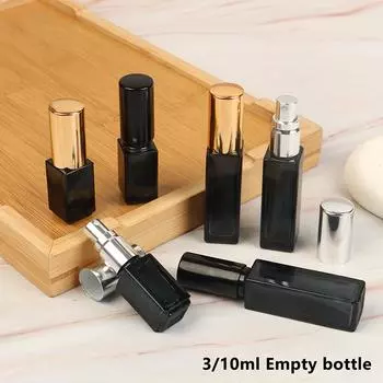 3/10 мл мини-флаконы для духов, пустые стеклянные многоразовые флаконы, портативные дорожные масляные жидкие косметические контейнеры, распылители для духов 3ML золотой