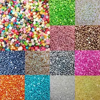 3-10 мм 20-1000 шт. популярные полужемчужные жемчужные акриловые бусины для ногтей Изготовление ювелирных изделий DIY ожерелье браслет кулон ремесло материал ручной работы 10mm 20Pcs