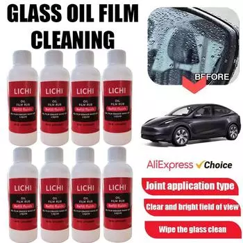3-10 шт. 100 мл. Масло для автостекол, заправка, очиститель лобового стекла автомобиля, жидкость для ухода за стеклами автомобиля, удаление масляной пленки с лобового стекла 10PCS