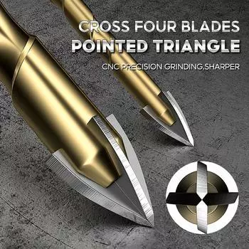 3-12 мм крестообразное шестигранное сверло для плитки, открывалка для плитки, сверло-коронка, сплав, четырехгранное сверло для стекла, металла, керамики, бетона