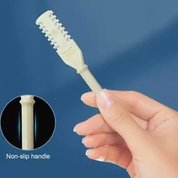 3/12 шт. 2-в-1 триммер для удаления волос в носу, вращающийся на 360 градусов, двухсторонние лезвия, инструмент для удаления волос в носу, ручной инструмент из нержавеющей стали 3pcs белый