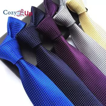 3,15 дюйма(8 см) Модный полосатый мужской галстук с узором пейсли в клетку для свадьбы