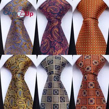 3,15-дюймовый модный полосатый мужской галстук с узором пейсли на свадьбу