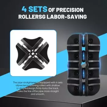 3/16 дюйма 1/4 дюйма Ручной выпрямитель для труб Металлический выпрямитель для труб Портативный выпрямитель для тормозных и топливных труб Ручные инструменты чёрный