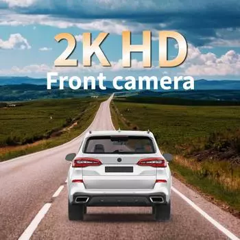 3,16-дюймовый автомобильный видеорегистратор с Wi-Fi ADAS, 2 камеры, 2K, автоматическое ночное видение, передняя и задняя камера, широкоугольный объектив Ultra Record none