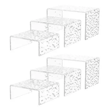 3-18 шт. прозрачный акриловый дисплей стенд U-образный легкий держатель витрина стойка для драгоценностей косметика полка модель десерт