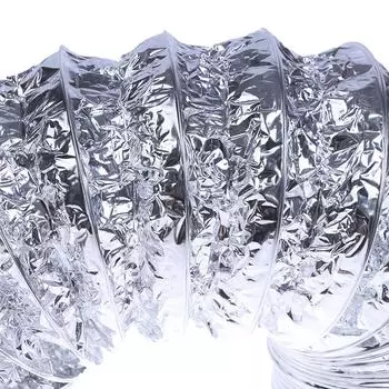 3,1-дюймовый гибкий воздуховод из алюминиевой фольги для сушилки, вентиляционный шланг для вентиляции 1,5 м