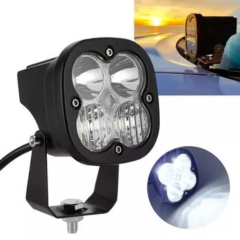 3.1-дюймовый светодиодный рабочий фонарь 40 Вт RGB 6000K с регулируемым кронштейном для автомобиля, мотоцикла, рабочего света для автомобиля, мотоцикла, рабочего света