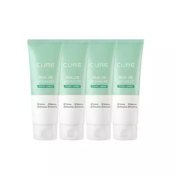 3+1 Kim Jeong-moon Aloe Cure Real Aloe Успокаивающий гель 150 мл Renewal Raw Aloe Безалкогольный для всей семьи