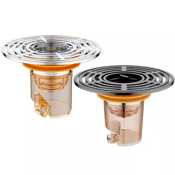 3-1 шт. магнитный сливной фильтр для пола, крышка для унитаза, канализации, пробка против запаха, без запаха для кухни, ванной, ванной, душевой комнаты Silver