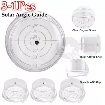 3-1 шт. Руководство по измерению угла наклона солнечной панели. Найдите оптимальный угол наклона солнечной панели. Измеритель угла наклона солнечной панели для солнечных панелей.