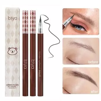 3/1 шт. жидкий карандаш для татуировки бровей 0,01 мм ультратонкая головка водостойкая ручка для бровей устойчивая к поту легко окрашивается косметический макияж для глаз