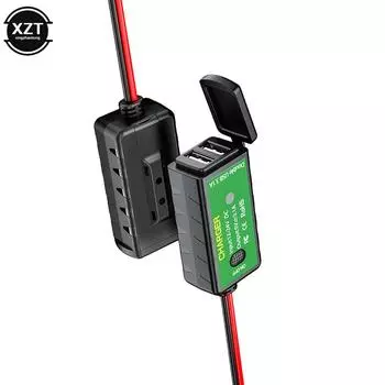 3.1A/4.8A TYPE-C Motorcycle USB Charger SAE to USB Type-C Voltmeter ON/Off Switch Waterproof Quick Disconnect Plug Motorcyles