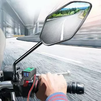 3.1A/4.8A TYPE-C с вольтметром, вкл./выкл., водонепроницаемый 12 В SAE на двойной USB-адаптер для быстрой зарядки, зарядное устройство USB для мотоцикла и телефона M2 A