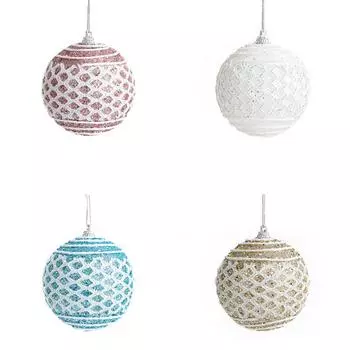3.1В кружевной сетке елочные шары, декоративные подвесные украшения, праздничные безделушки для праздничной атмосферы и рождественского декора