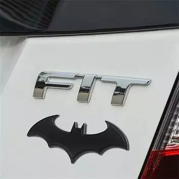 3/2/1Pcs 3D Bat Shape Car Stickers Cool Metal Car Logo Emblem Sticker Decal Motorcycle Automobiles Car Styling Accessories