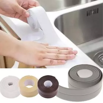 3,2 м для дома, ПВХ, материал для раковины, трещин, полоска для кухни, ванной, ванной, угловая лента, уплотнительная лента для формы, водонепроницаемая лента, уплотнительная лента, длина 1 м или 3 м 1m*3.8cm белый