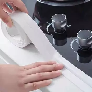 3,2 м лента для герметизации душа и ванны ПВХ водонепроницаемая самоклеящаяся лента для герметизации ванной комнаты туалета кромки герметик для кухни антиплесневые ленты 0.87inch(2.2CM)&3.28 Feet(1M)