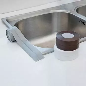 3,2 м однотонная влагостойкая герметизирующая лента липкая ПВХ самоклеящаяся уплотнительная лента бежевый