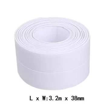 3,2 мx38 мм оконная лента для ванной, уплотнительная полоса, ПВХ, кухня, водостойкая настенная наклейка, самоклеящаяся полоса, уплотнительная лента 3.2m x 2.2cm белый