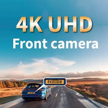 3.2Inch IPS Dash Cam UHD 4K 1080P Car DVR Mobile WiFi app Control WDR Video Recorder Night vision Ftont Rear 2Channel Black Box NONE