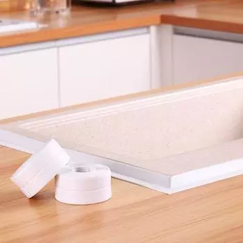 3.2m Kitchen Anti Mold Tape White Seal Waterproof Anti Grease Tape Bathroom Toilet Floor Seam Wall Corner Sticker белый