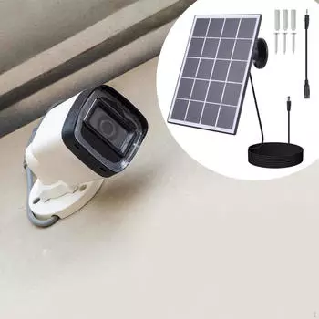 3.3 Вт Солнечная панель Зарядное устройство Дверной звонок Зарядка Высокая эффективность Прочный Многофункциональный для наружного двора чёрный