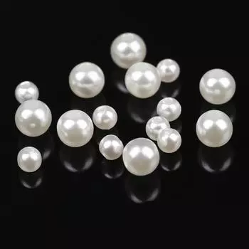 3/4/5/6/8/10/12/14/16/20 мм ручные аксессуары имитация жемчуга акриловые чисто белые бусины DIY фурнитура ювелирные аксессуары изготовление браслетов 5mm 200Pcs